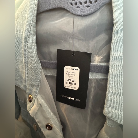 Denim and sheer jacket - Picture 5 of 5